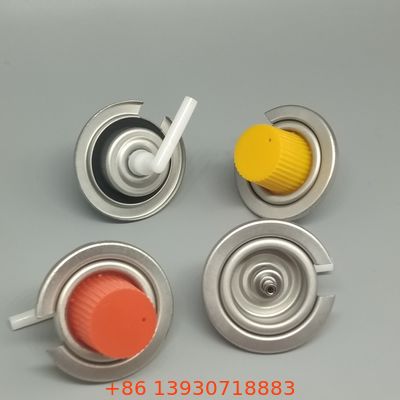 Aerosol Butane Gas Valve dengan Tutup Kebocoran Seal Proof untuk Masak Luar Ruang