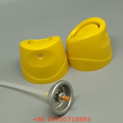 Precision Metering Aerosol Spray Air Freshener Valve for Refilling Car Vent Clip Devices with Leak-Free Transfer.
