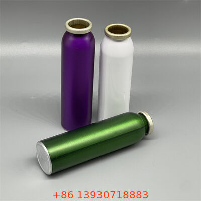Kaleng Aerosol Aluminium Diameter 20mm yang tahan lama dengan desain tahan kebocoran dan ringan untuk penggunaan kosmetik dan farmasi