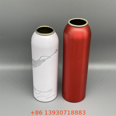 Premium Aluminium Aerosol Canister dengan Konstruksi anti bocor tanpa lilitan Properti penghalang yang unggul dan daya tahan ringan
