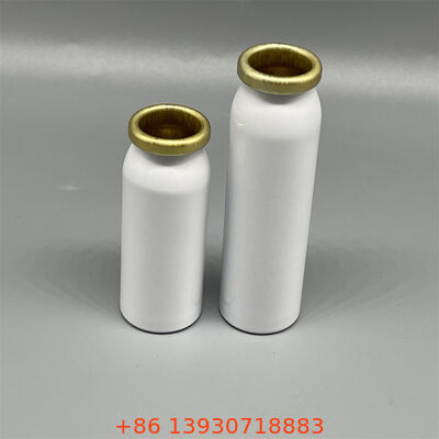 Kaleng Aerosol Aluminium Diameter 20mm yang tahan lama dengan desain tahan kebocoran dan ringan untuk penggunaan kosmetik dan farmasi