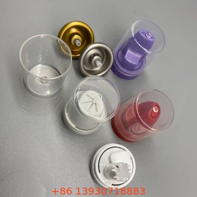 Aluminium Konstruksi korosi tahan aerosol semprot katup dengan 360 derajat fungsi untuk rambut Mousse