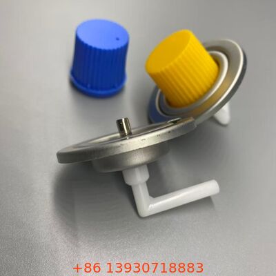 Klep gas butana tinplate satu inci yang tahan kebocoran untuk memasak di luar ruangan dan pelarut industri