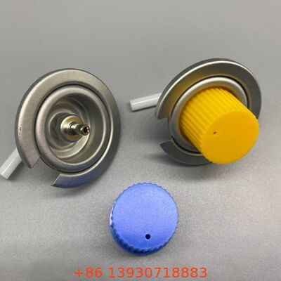 Klep gas butana tinplate satu inci yang tahan kebocoran untuk memasak di luar ruangan dan pelarut industri