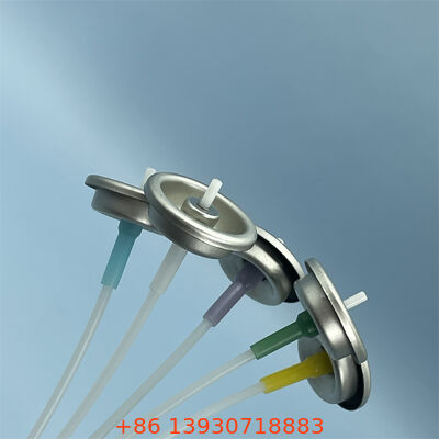 1 Inch Metered Aerosol Valve dengan Kecepatan Semprotan yang Bisa Disesuaikan dan Warna Aktuator yang Bisa Disesuaikan untuk Dosis yang Tepat