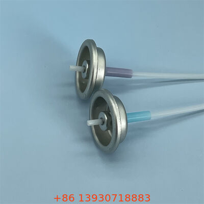 1 Inch Metered Aerosol Valve dengan Kecepatan Semprotan yang Bisa Disesuaikan dan Warna Aktuator yang Bisa Disesuaikan untuk Dosis yang Tepat
