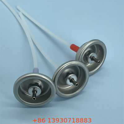 Katup aerosol yang diukur presisi dengan batang logam dan kecepatan semprotan yang dapat disesuaikan untuk ketahanan kebocoran