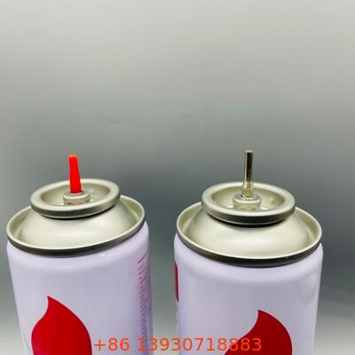 Katup Aerosol Gas Korek Api Butana Batang Plastik 1 Inci Presisi Tinggi untuk Kaleng Isi Ulang