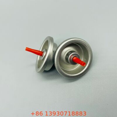 Katup Aerosol Gas Korek Api Butana Batang Plastik 1 Inci Presisi Tinggi untuk Kaleng Isi Ulang