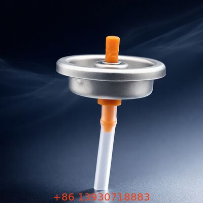 Katup cat aerosol pria halus dengan penyegelan yang kuat dan finishing pra-diwarnai