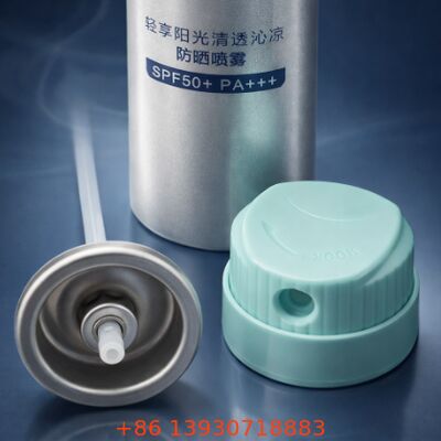 Kontrol dispenser lotion pompa katup untuk tabir surya dengan tinplate dan konstruksi plastik Kompatibel dengan berbagai formulasi