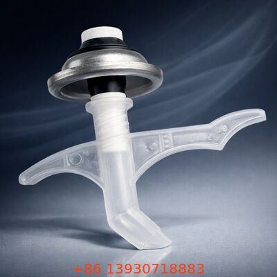 Katup busa PU satu inci dengan tabung celup yang diperpanjang dan konstruksi tinplate untuk penyaluran busa bertekanan