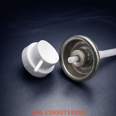 Katup Aerosol Tinplate Logam Satu Inci dengan Dispensing Terbalik 360° untuk Penyemprotan Multi-Arah