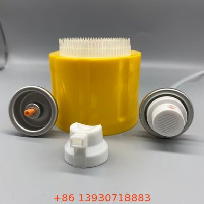 Professional Foam Cleaner Aerosol Valve dengan Scrubbing Brush Cap untuk Detailing Otomatis