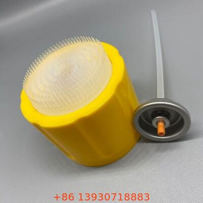 Katup Aerosol Pembersih Busa 1 Inci dengan Tutup Sikat Terintegrasi untuk Semprotan Pembersih Interior Mobil