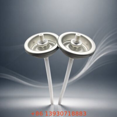 Katup aerosol bubuk tin untuk sampo kering dengan penggunaan tegak atau terbalik dan formulasi berbasis alkohol