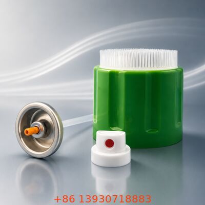 1 Inch Foam Aerosol Valve Assembly dengan Komponen Logam + Plastik dan 57mm / 65mm Cap Options