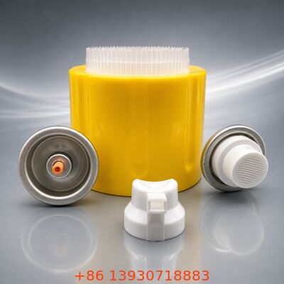 Set Katup Aerosol Bubuk Industri dengan Ukuran Katup 1 Inci dan Opsi Cap 57mm / 65mm dalam Konstruksi Metal + Plastik