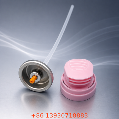 Katup Semprot busa cukur Aerosol Berkulit Kaya dengan Pemicu Ergonomis Satu-Tangan dan Penutup kedap udara