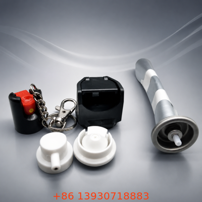 20mm Aluminium Continuous Valve Set untuk Pepper Spray Aerosol Packaging dengan Pola Semprot yang Dapat Dikustomisasi