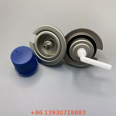 Satu Inch Aerosol Butane Gas Valve dengan aliran presisi dan kinerja anti kebocoran untuk kompor portabel