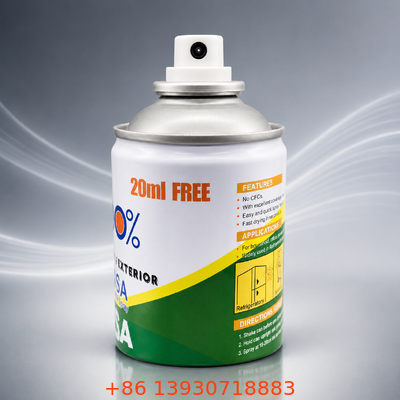 Soft-Finish Aerosol Male Paint Spray Valve dengan Atomisasi Kabut halus dan UV-Resistant Color-Matched Finish