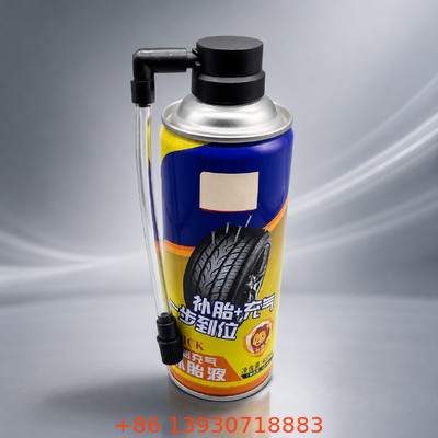Katup Inflator Ban Aerosol Tinplate Satu Inci dengan Warna Aktuator yang Dapat Disesuaikan untuk Perawatan Ban