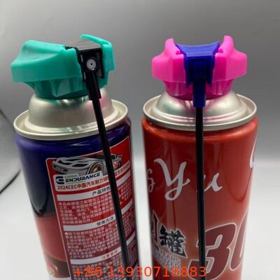 Aktuator pemicu lipat dengan mekanisme penguncian anti kebocoran, tabung ekstensi terintegrasi, dan nozzle semprotan beraksi ganda