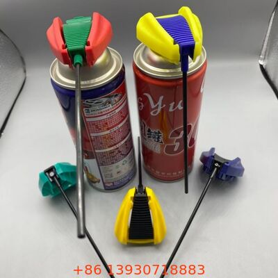 Aktuator pemicu yang dapat dilipat dengan nozel semprot beraksi ganda dengan mekanisme penguncian anti kebocoran dan tabung ekstensi terintegrasi
