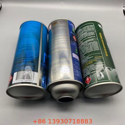 Tinplate 65mm Canister gas butane isi ulang untuk stabilitas penyimpanan bahan bakar jangka panjang