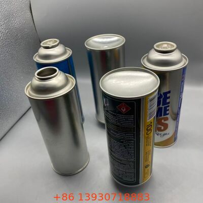 Kaset Gas Tekanan Tinggi 18-21 Bar Aerosol Tinplate Kosong Kaleng 65mm 57mm