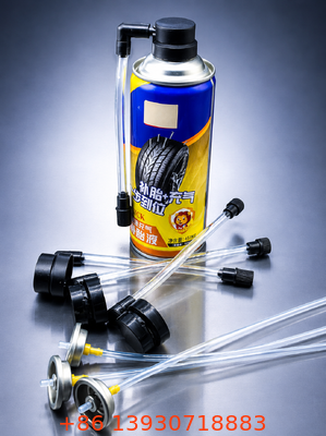 Satu Inch Tinplate Valve Konstruksi Aerosol Valve dan Sistem Aktuator dengan Aktuator Disesuaikan untuk Ban Inflator dan Sealant Aplikasi