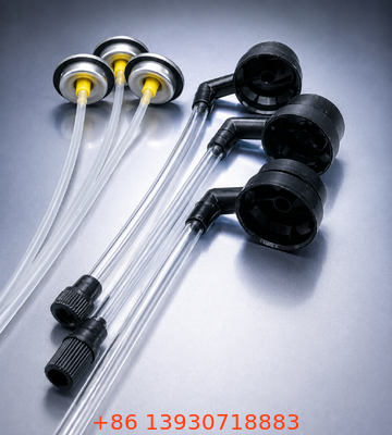 Satu Inch Tinplate Valve Konstruksi Aerosol Valve dan Sistem Aktuator dengan Aktuator Disesuaikan untuk Ban Inflator dan Sealant Aplikasi