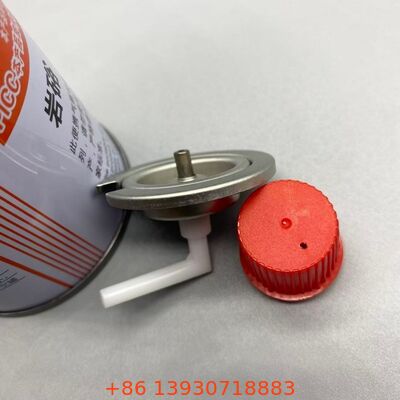 Katup Gas Butana Aerosol Anti Bocor Aliran Berkelanjutan Satu Inci dengan Penutup untuk Penyimpanan Aman