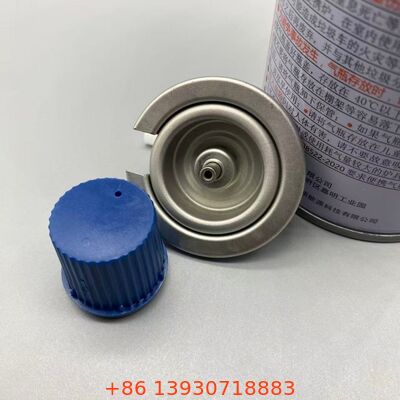 Katup Gas Butana Aerosol Anti Bocor Aliran Berkelanjutan Satu Inci dengan Penutup untuk Penyimpanan Aman