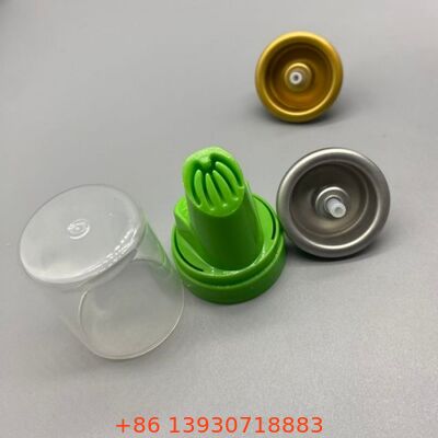 Inverted Dispensing Hair Mousse Aerosol Valve dengan Aluminium tahan korosi dan Fungsi 360 derajat