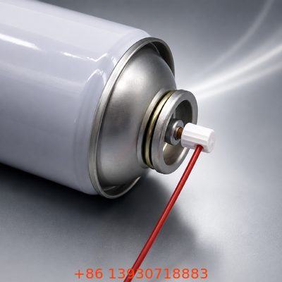 Katup Aerosol Logam Presisi dengan Aliran Tekanan Tinggi Empat Lubang untuk Pembersihan Karburator Ukuran Satu Inci