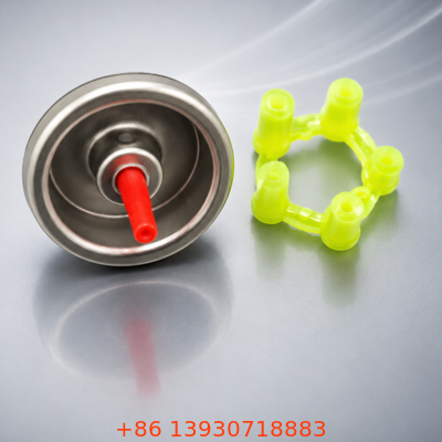 Precision Satu Inci Butane Refill Aerosol Valve dengan Stem Plastik Merah dan Buna Gasket
