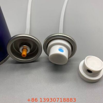 Nozel Anti-Mampet Kabut Presisi Katup Semprot Aerosol Tahan Bahan Kimia untuk Lem Rambut Perekat