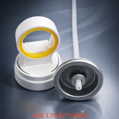 Bahkan Semprot Pola Anak Aman Kunci Cap Fine Mist Dispensing Aerosol Valve untuk tabir surya dan perawatan pribadi