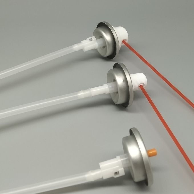 360° Aerosol Spray Valve in use demonstrating multi-angle spraying